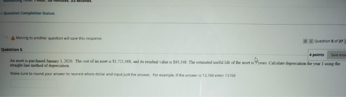 - CON Question Completion Status Moving to another question will save
