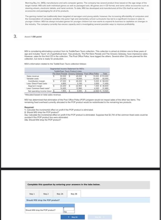 sales to younger children. MSI has always included games for younger children