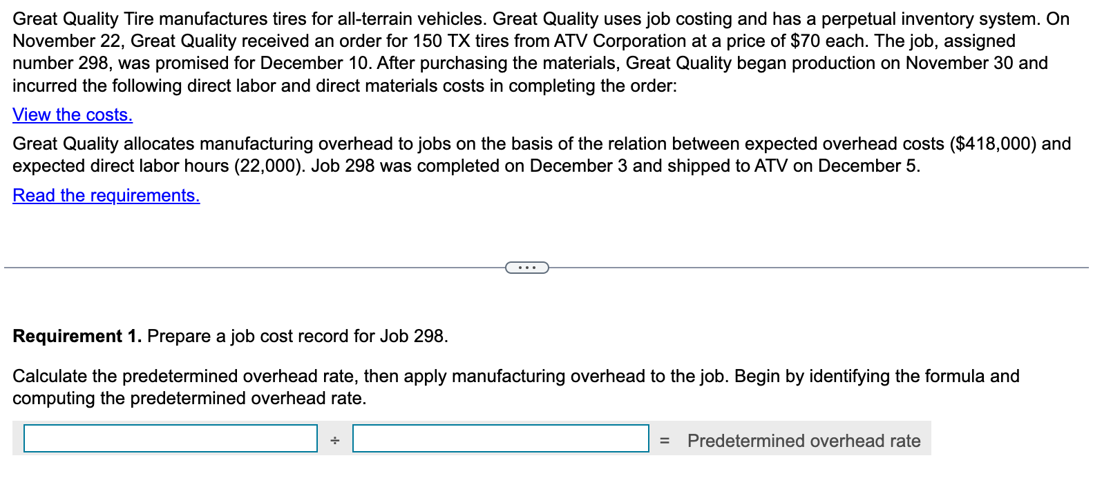 per-unit profit for Job 298