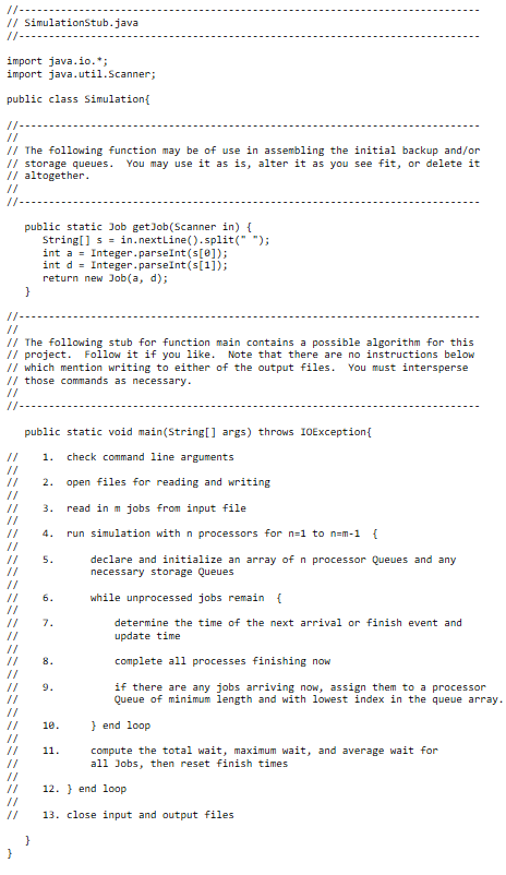 based on a linked list data structure. You will use your Queue