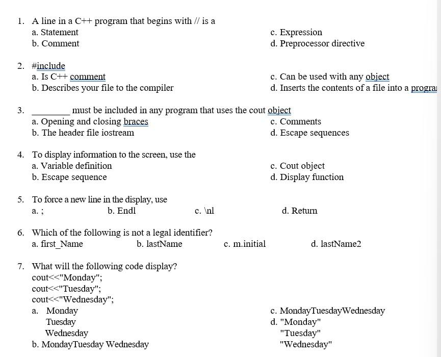 .NET Technologies Using C# (1) -------------------------------------------- Please choose the best options: -----------------------------------------