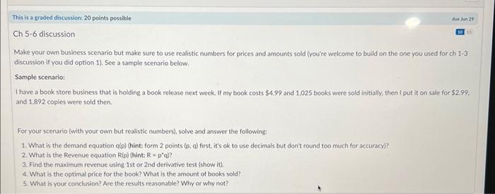 i need help please. i need a new scenario with all the