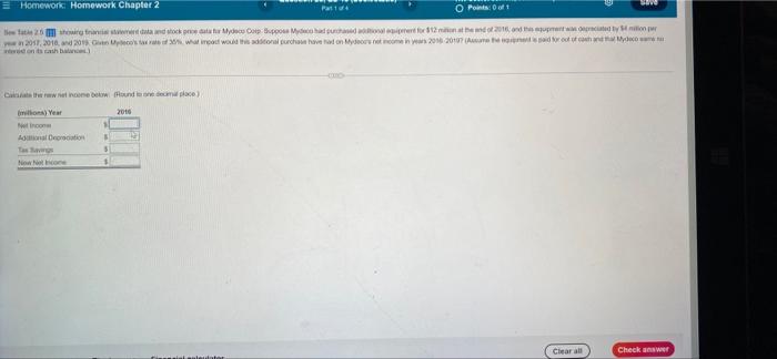 income in years 2016-2019? (Assume the equipment is paid for out of