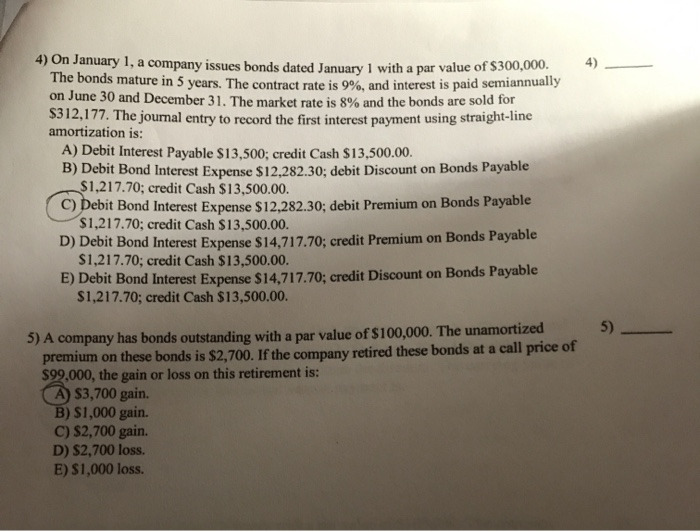statement or answers the question. 1) Morgan Company issues 9%, 20-year bonds
