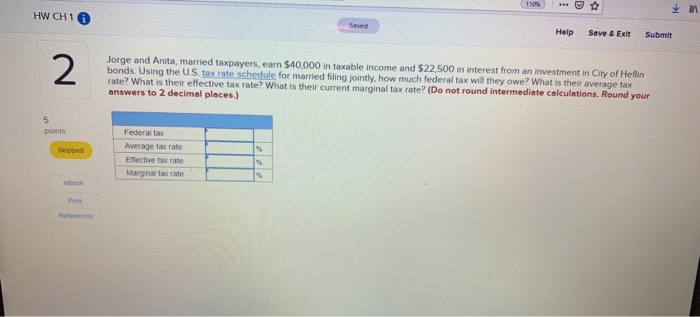  HW CH16 Saved Help Save & Exit Submit Jorge and Anita,