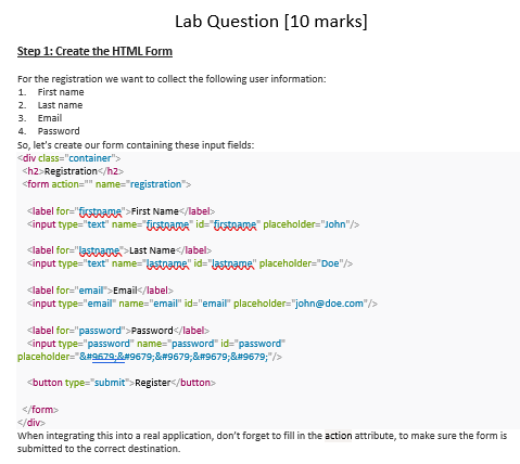 3: Create the Validation Rules Create a file called validation.js Using Rue,
