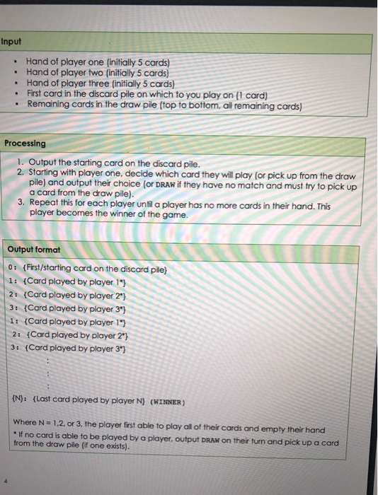 of our game Ochos Locos. For this simplified version, there will be