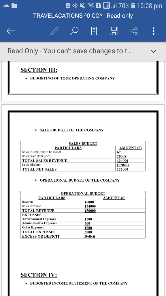 TEXT WOULD BE RECOMMENDED 12:50 Jul 70% Read Only - You can't