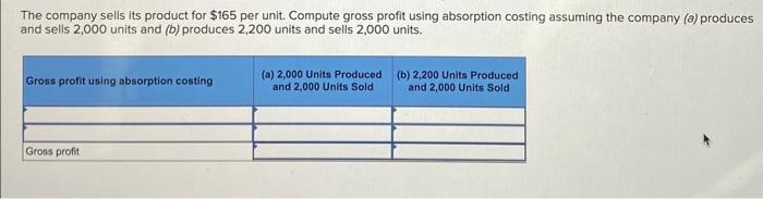 for the Exercise below. (Algo) [The following information applies to the questions