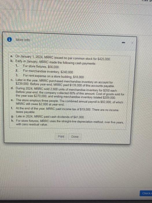 December 31, 2024 Use the single-step format, with all revenues listed together