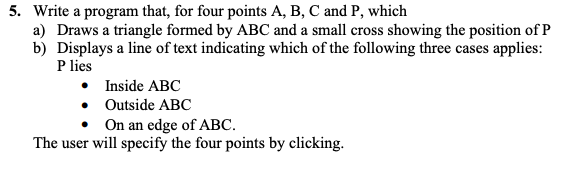  The programming language is JAVA. I need help ASAP, please. 5.