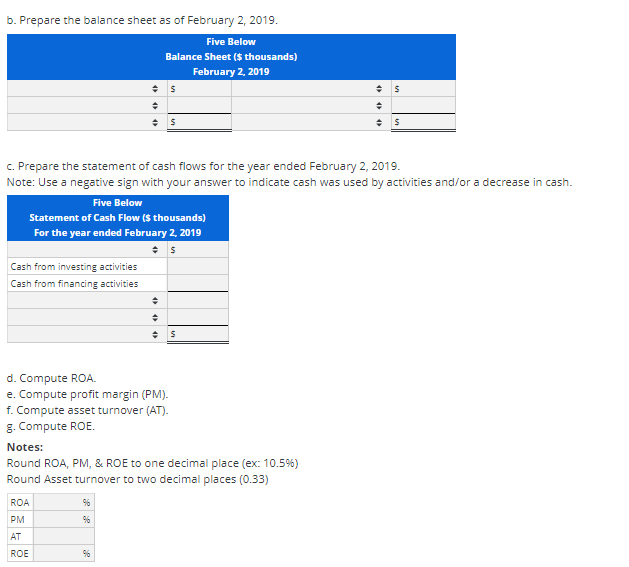from Raw Data and Calculating Ratios Following is selected financial information from