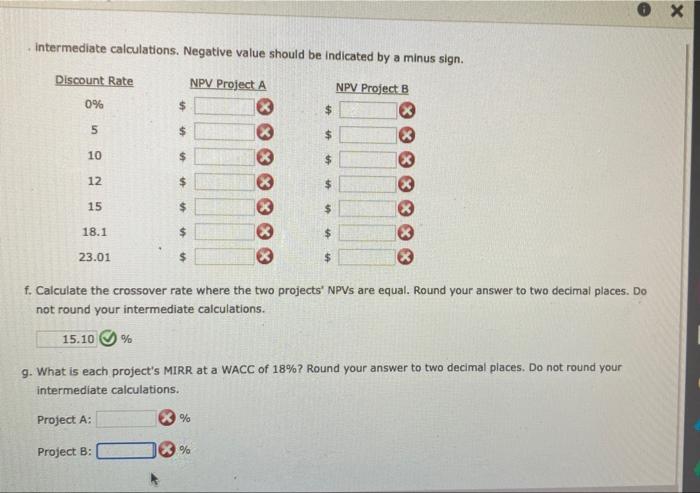 5 6 7 Project A Project B -$300 -$405 -$193 - $387