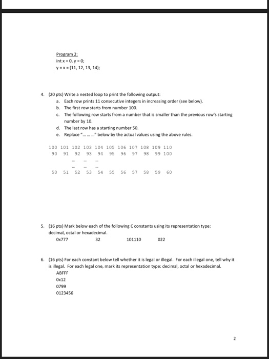 following for loop into a while loop. for (row 60; row >#