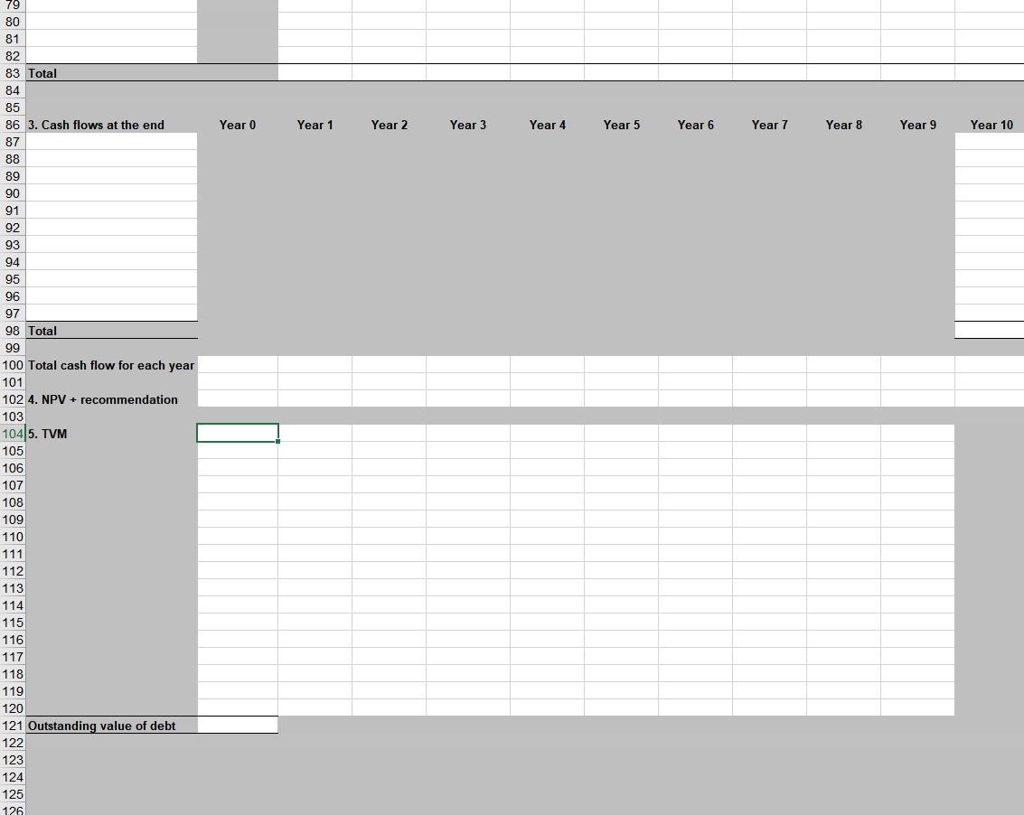 of the capital budgeting decision and a short explanation of your recommendation.