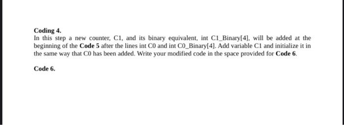 the value of counter CO should be the equal to the value