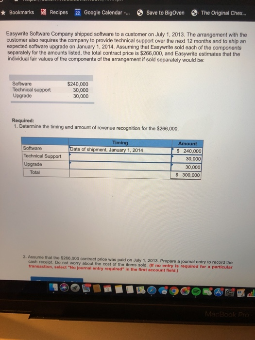  * Bookmarks Recipes 22 Google Calendar -- Save to BigOven The