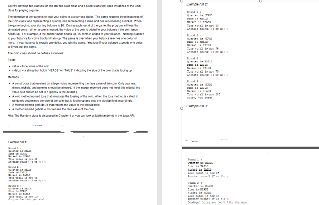 can you write this in java and use jGrasp becasue for me