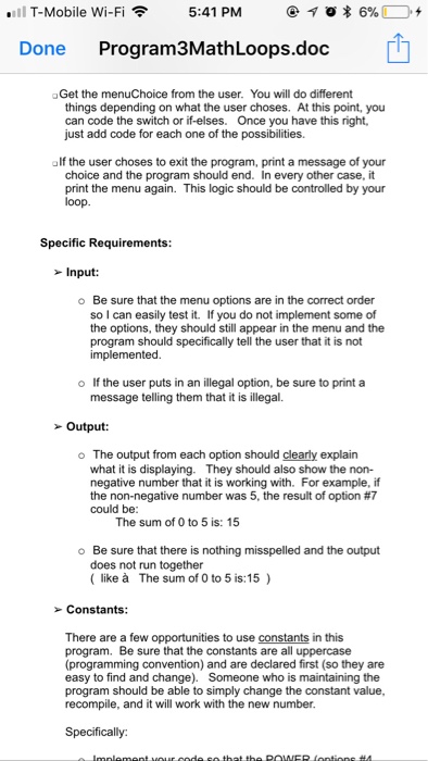 use your knowledge of all three types of loops, if-else statements, relational