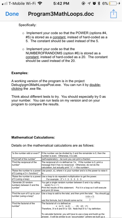 and logical operators, and mathematical calculations. You will also use some functions