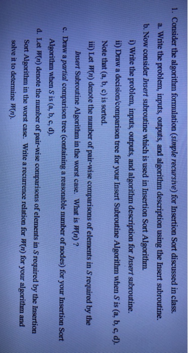  Note: S is just an array containing n elements; For this