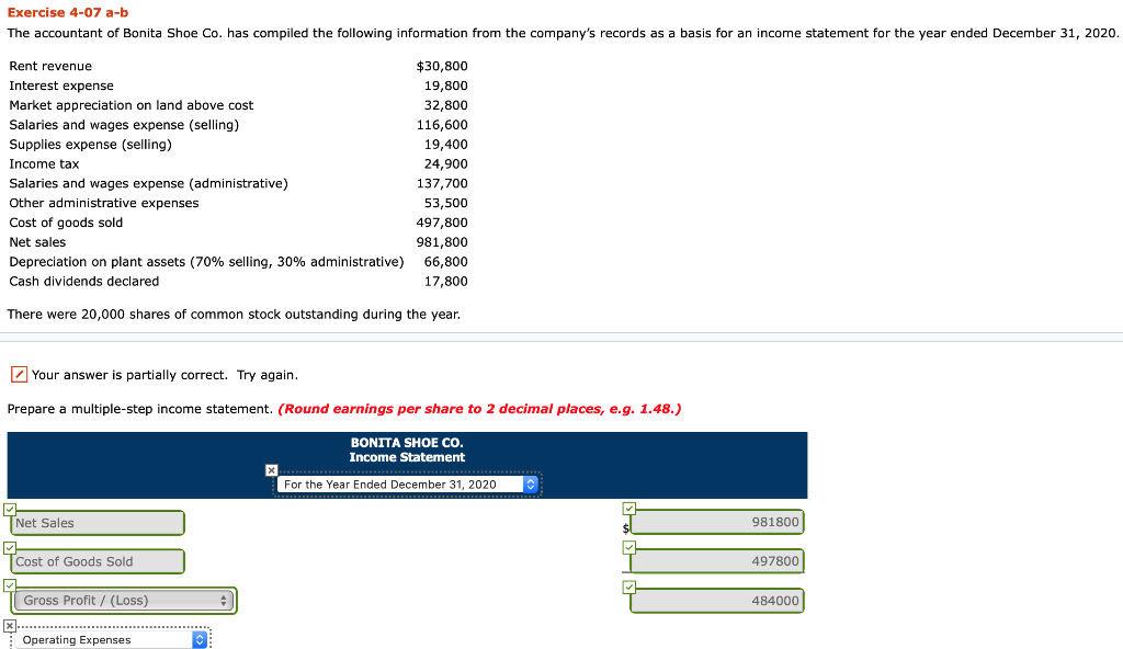 PLEASE follow the format given. The incorrect answers are not highlighted