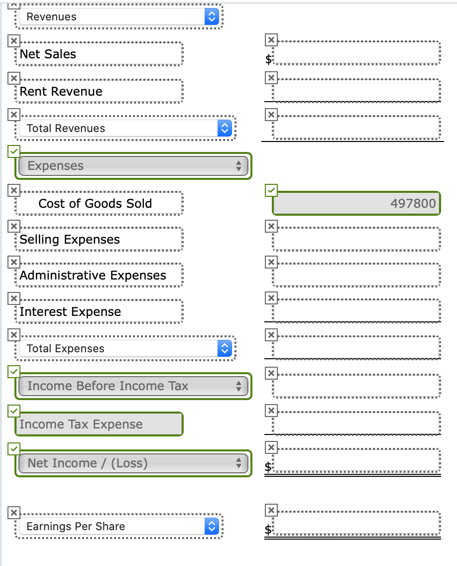 company's records as a basis for an income statement for the year