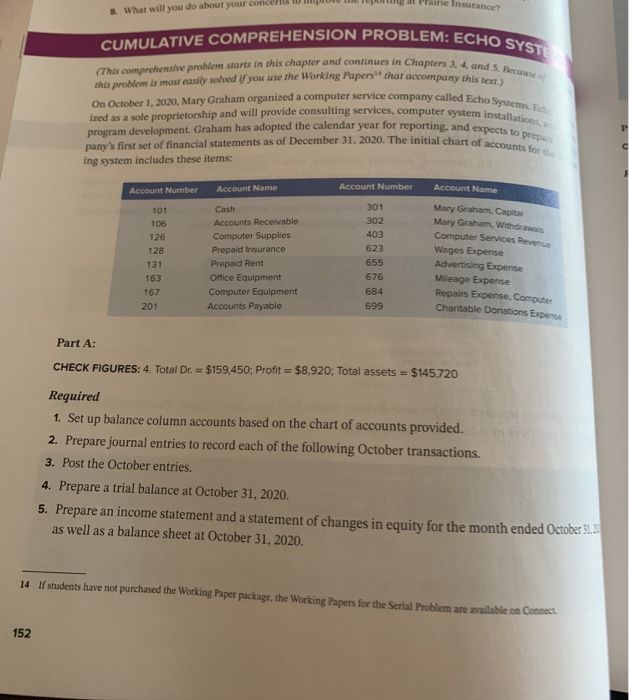  CUMULATIVE COMPREHENSION PROBLEM: ECHO SYSTE (This comprehensive problem starts in this