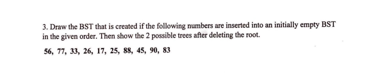  Please Complete this! This is Data Structures CS 
