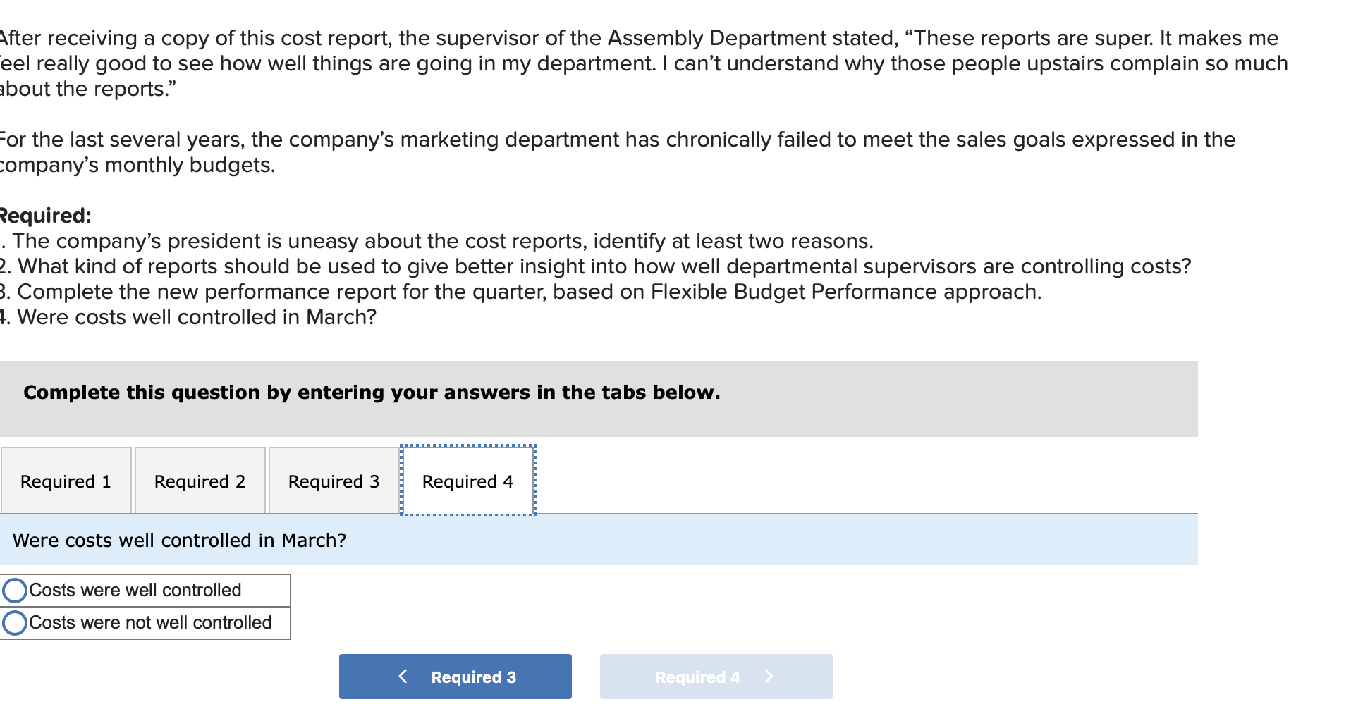 with the information being generated by the system. A report for the