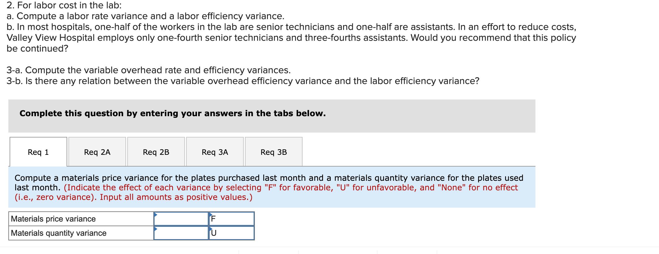 Submit Check my work 1 John Fleming, chief administrator for Valley View