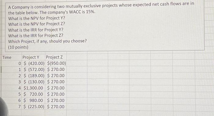 please show step by step A Company is considering two mutually exclusive