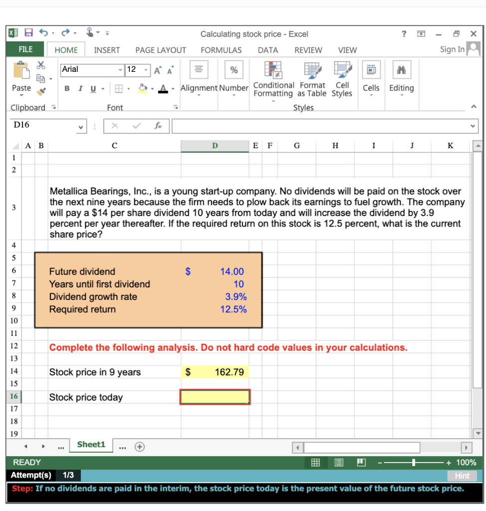 PLEASE HELP ME FILL IN THE BOX WITH AN EXCEL FUNCTION? ?