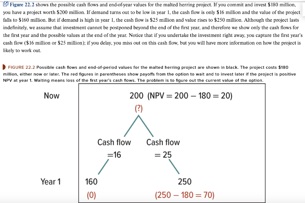 Section 22-2. How did the company's analysts estimate the present value of