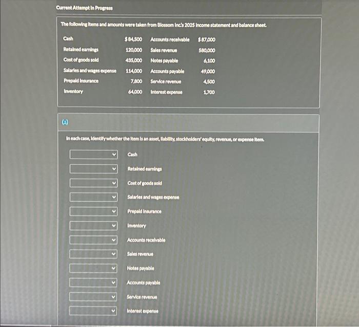  Current Attempt In Progress The following items and amounts were taken