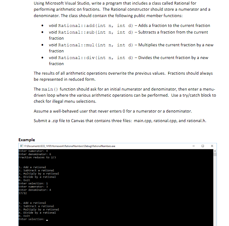 This is in C++, technically doesn't need to be in Visual Studios,