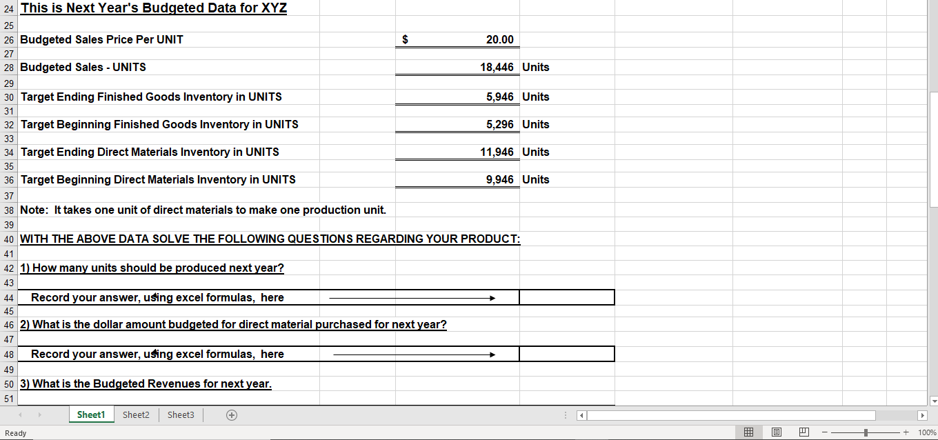 arrive at the correct answer 1) How many units should be produced