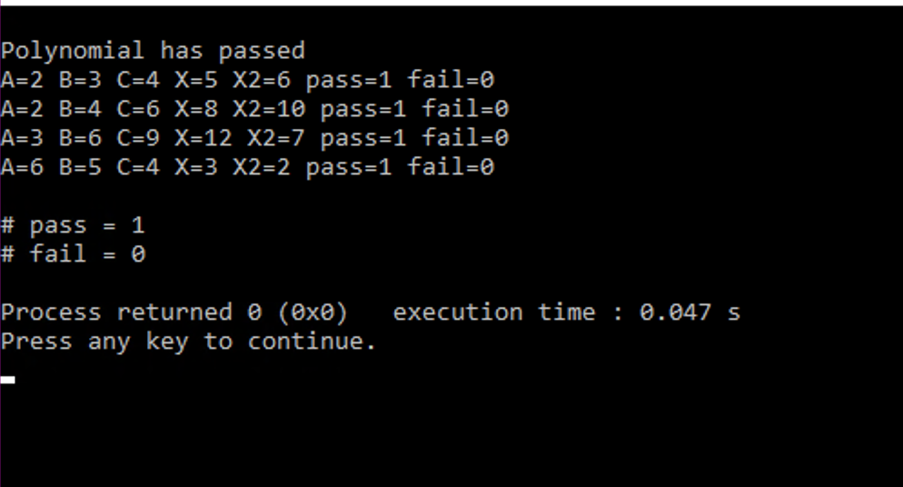 I count how many fails and passes I get all together? please