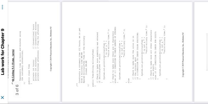 instructor. 2. In the Time. Java file, add conditions to the decision