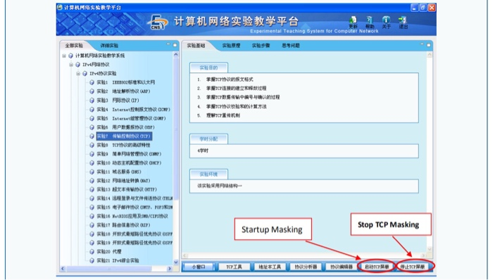 the TCP connection, the two students of the protocol editor and the