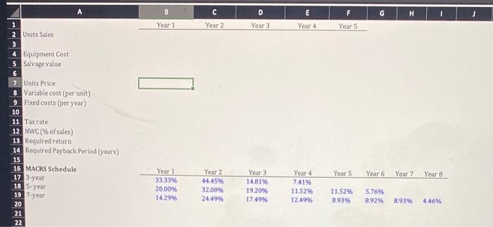 period (PBP) of the project? Based on your analysis of PBP, should