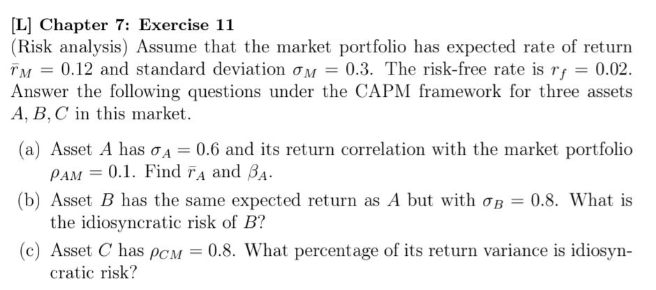 investment science, please don't copy answer from other post, many thanks. [L]