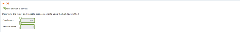 of Wildhorse Production has collected the following monthly expense data for analyzing