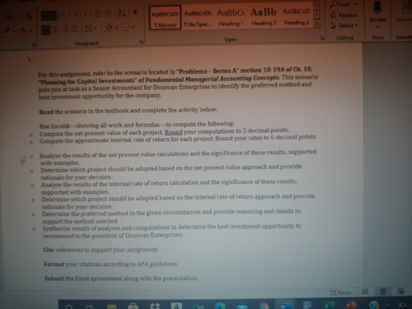 C C MHK in.com/publedfepubde6.23765Bdata-id-c6396b1d072144706510705ad5%252... a JA > CHECK FIGURES NPV of A