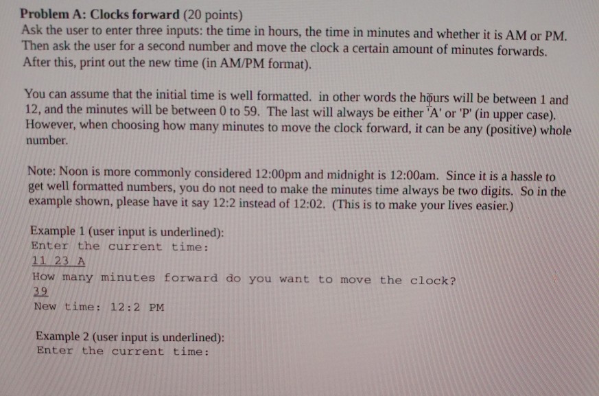 (C++) these programs should be written in C++ code. there are two