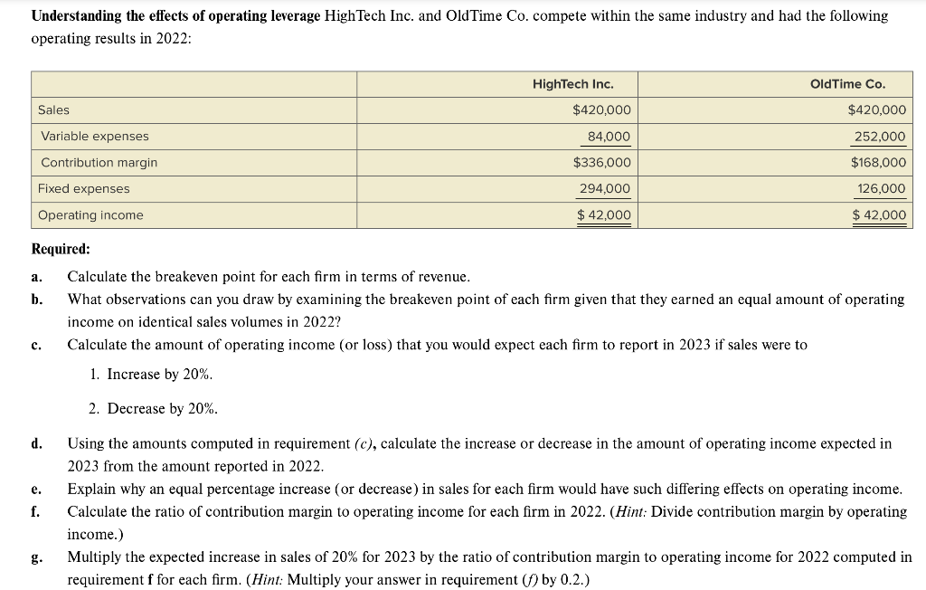 case. Answer all of the questions, providing an MS Excel spreadsheet to