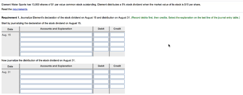 $1 par value common stock outstanding E emen a stributes a