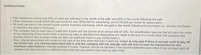 - with forumas for each step 1. Prepare a sales budget for