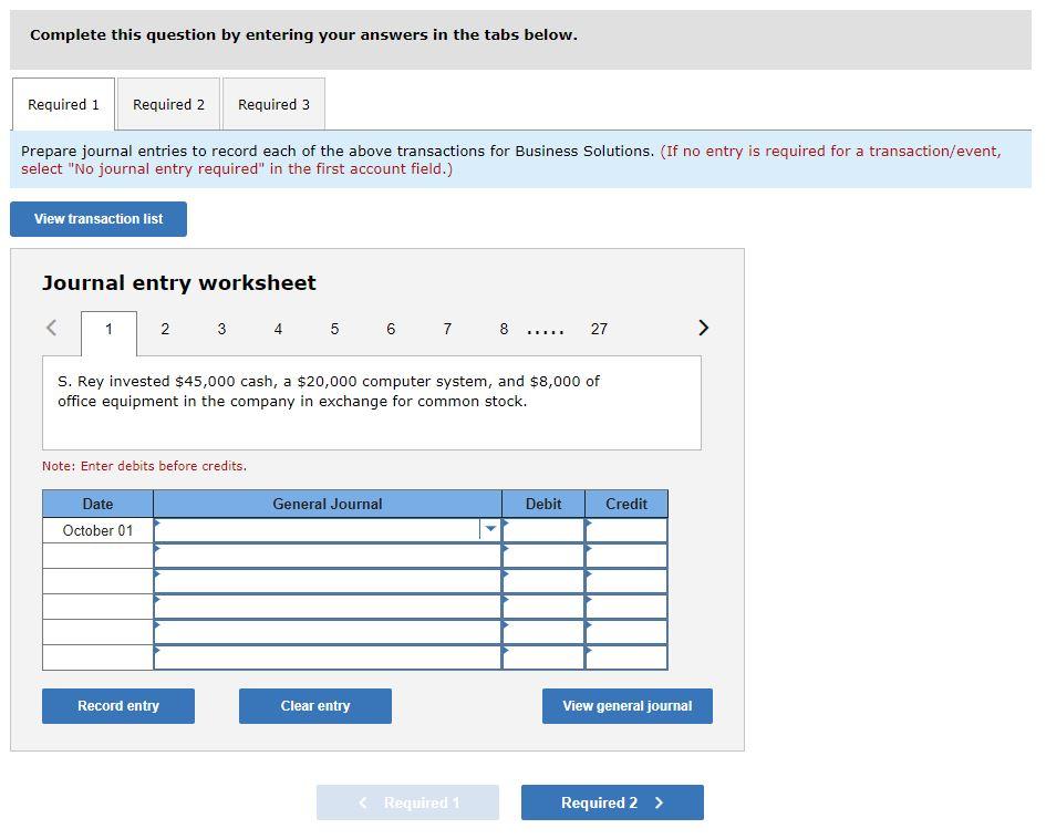 SP 2 Serial Problem Business Solutions (Static) LO A1, P1 On October