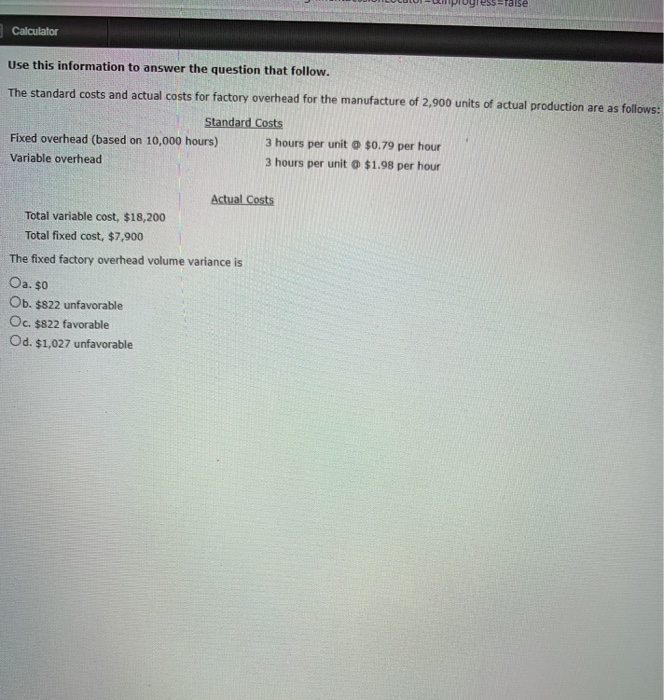  ess-raise Calculator Use this information to answer the question that follow.